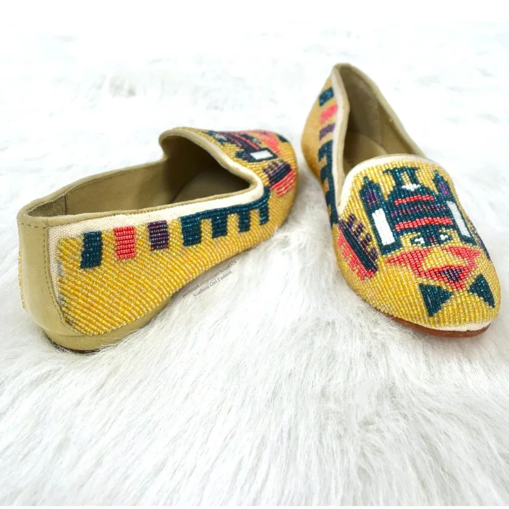 ANTHROPOLOGIE Embellished Shoes Intricate Slippers poshmark.com/closet/kreed324 - Picture 8 of 11